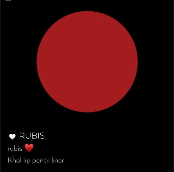 Rubis Red Colour Swatch